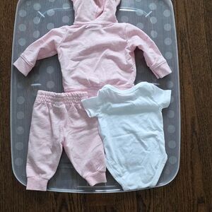 Nike Pink and White Kids Matching Set